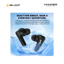 Vinnfier Momento X1 5.4v Bluetooth Wireless Earphone - Black