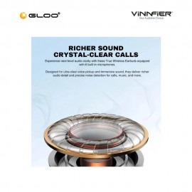 Vinnfier Momento Pro 9 5.4v Bluetooth ANC Earphone- Black
