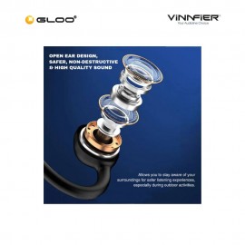Vinnfier Essential S OpenEar Headphone - Black