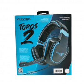 Vinnfier TOROS 2 Gaming Headset with Microphone - Black Blue
