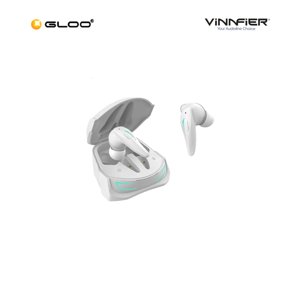 Vinnfier Bluetooth Noise Cancellation Gaming EarBud XTREME PRO 3 - WHITE 9555637204945