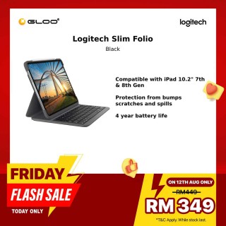 Logitech Slim Folio for iPad (7th and 8th GENERATION) 920-009469