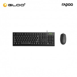 RAPOO Wired Optical Mouse & Keyboard Combo-X120PRO