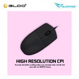 ALCATROZ Asic One Wired Mouse - Black 8886411967956