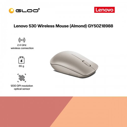 [Ready stock] Lenovo 530 Wireless Mouse (Almond) GY50Z18988