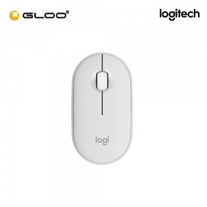 LOGITECH M350S WIRELESS MOUSE PEBBLE 2, TONAL WHITE 910-006986