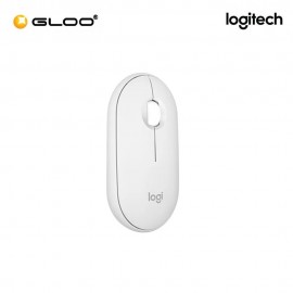LOGITECH M350S WIRELESS MOUSE PEBBLE 2, TONAL WHITE 910-006986
