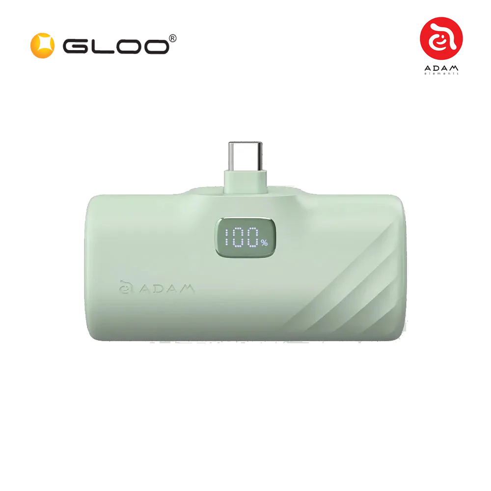 ADAM elements GRAVITY F5C USB-C Pocket Power Bank 5000mAh (Green) 840741115621
