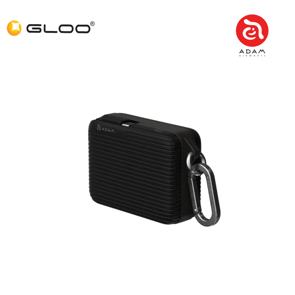 ADAM elements VIONTA T1 10000mAh Travel Power Bank with Built-In Cable (Black) APBADVTT1BK 840741117199