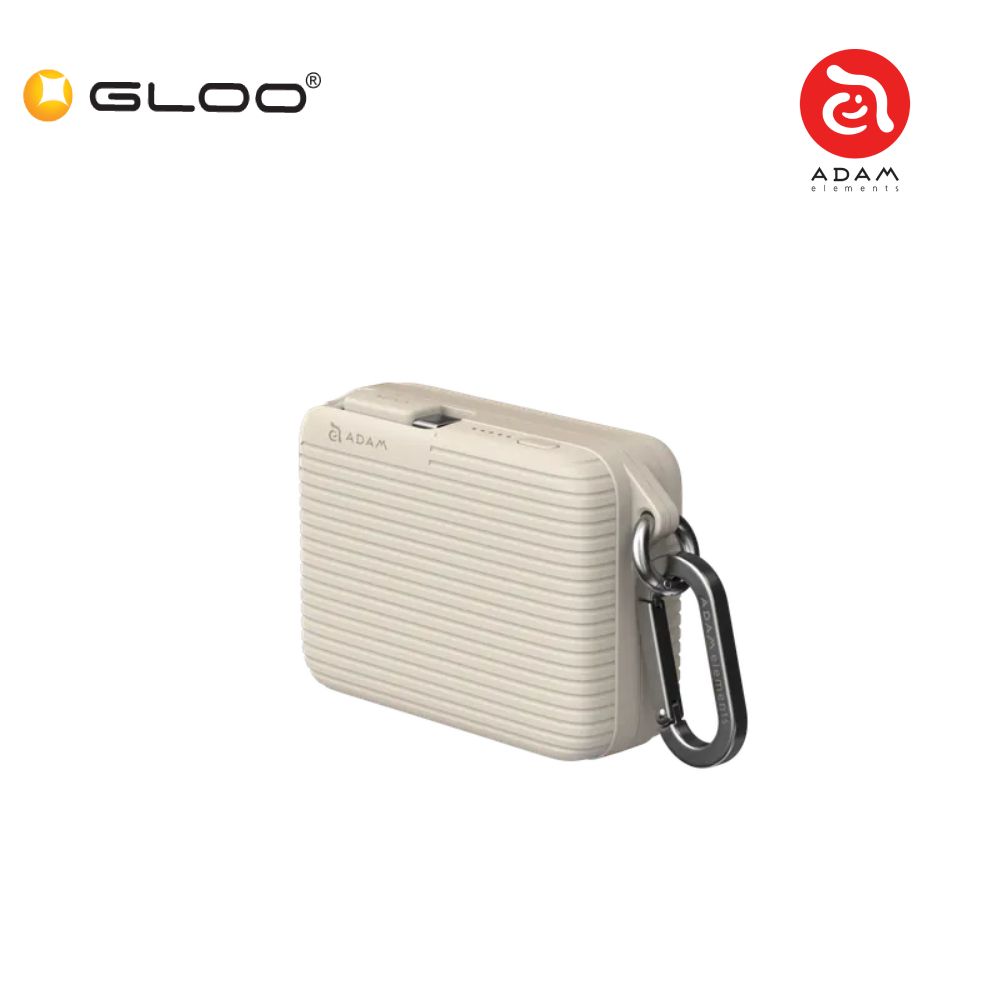 ADAM elements VIONTA T1 10000mAh Travel Power Bank with Built-In Cable (Milk Tea) APBADVTT1MT 840741117212