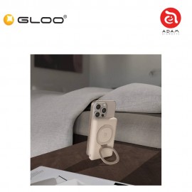 ADAM elements VIONTA GQ1 Qi2 Power Bank with Foldable Stand-Milk Tea APBADVTGQ1MT 840741117441