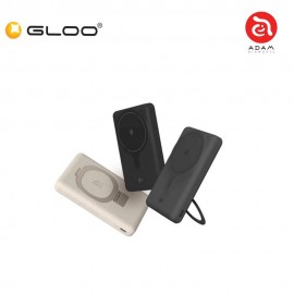 ADAM elements VIONTA GQ1 Qi2 Power Bank with Foldable Stand-Milk Tea APBADVTGQ1MT 840741117441