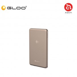 (3C Certified) ADAM elements VIONTA Q5 Qi2 Ultra-Slim Power Bank 5000mAh-Gold 840741117700