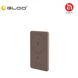 (3C Certified) ADAM elements VIONTA Q5 Qi2 Ultra-Slim Power Bank 5000mAh-Gold 840741117700