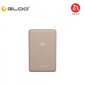 (3C Certified) ADAM elements VIONTA Q10 Qi2 Ultra-Slim Power Bank 10000mAh-Gold 840741117755