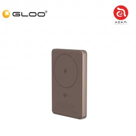 (3C Certified) ADAM elements VIONTA Q10 Qi2 Ultra-Slim Power Bank 10000mAh-Gold 840741117755