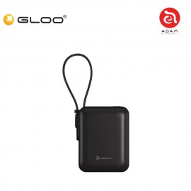 (3C Certified) ADAM elements VIONTA Q Ultra-Compact Power Bank with Built-in Cable 10000mAh-Purple APBADVTQPP 840741118219