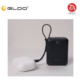 (3C Certified) ADAM elements VIONTA Q Ultra-Compact Power Bank with Built-in Cable 10000mAh-Purple APBADVTQPP 840741118219