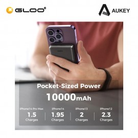 AUKEY MagLynk 30W 10000mAh Magnetic Wireless Charging Power Bank PB-MS02-BK