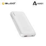 Aukey PB-Y46P Spark Go 22.5W 10K mAh Fast Charging Slim USB-C Power Bank - White 689323788590