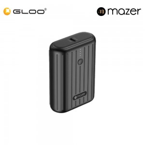 Mazer PowerCharge SuperMini 10,000mAh PD20W Power Bank - Black 8881304542814
