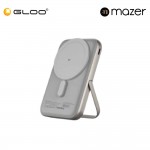 (Pre Order) Mazer MagAir17 10,000mAh Magnetic Wireless Power Bank Qi2 Certified 15W - Natural Titanium 8881304542968