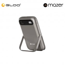 (Pre Order) Mazer MagAir17 10,000mAh Magnetic Wireless Power Bank Qi2 Certified 15W - Natural Titanium 8881304542968