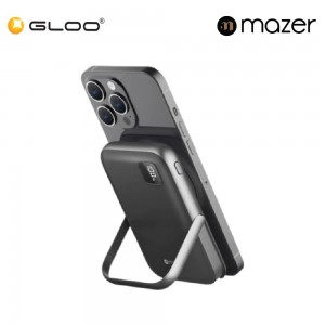 Mazer MagAir16 10,000mAh Magnetic Wireless Power Bank - Grey 8881304544078