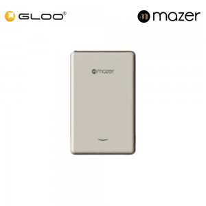 Mazer MagAir19 5000mAh Ultra Slim Magnetic Wireless Power Bank - Titanium 8881304544887