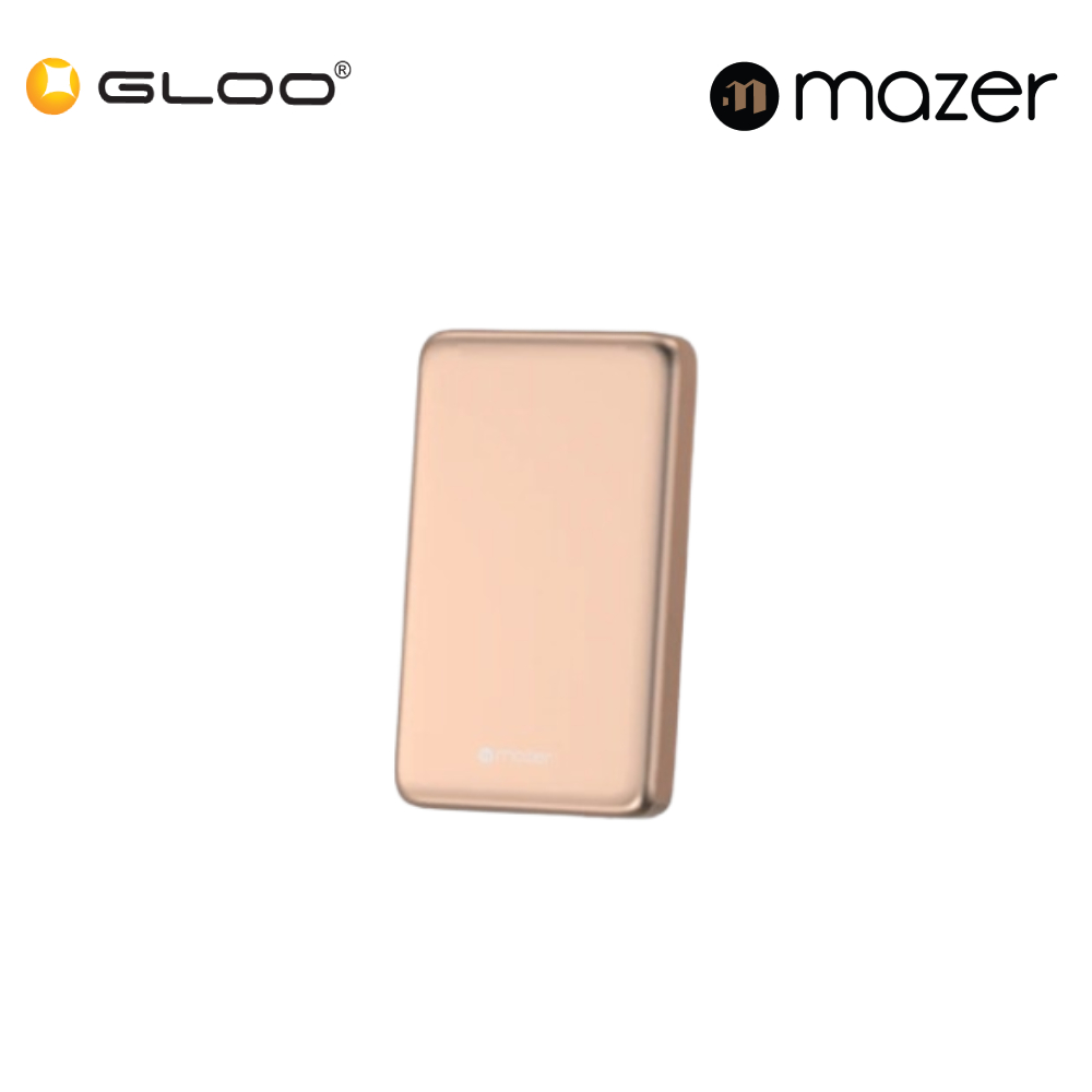 Mazer MagAir21 10,000mAh Ultra Slim Magnetic Wireless Power Bank Qi2 Certified 15W - Desert 8881304545006