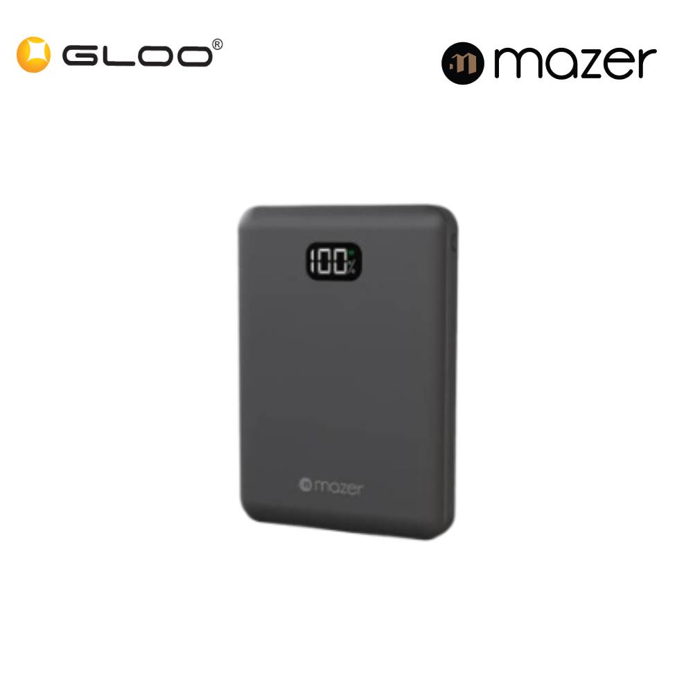 Mazer Power Charge Pocket 8000mAh PD20W Power Bank - Black 8881304545075