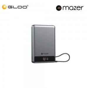 Mazer MagLink70 Qi2 Wireless Powerbank with 30W Cable -Black Grey 8881304545464