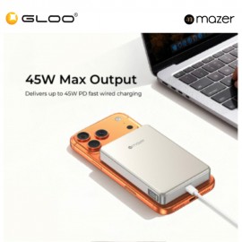 (3C Certified) Mazer MagAir31 10000mAh Magnetic Wireless PowerBank - Natural Titanium 8881304545853