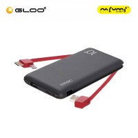 Nafumi B218  Power Bank with 2 in 1 Cable Black