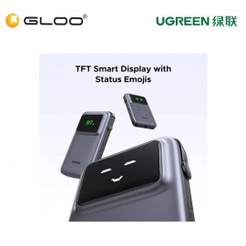 UGREEN UNO 10000MAH BUILT-IN CABLE 30W POWER BANK-PURPLE UG-PB511-35604B