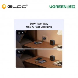 UGREEN UNO 10000MAH BUILT-IN CABLE 30W POWER BANK-PURPLE UG-PB511-35604B