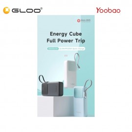 Yoobao Q22 20000mAh 22.5W Quick Charge Powerbank with Build-In Type-C Cable - Black 6937135028095