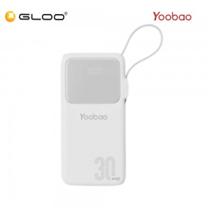 Yoobao Q22 Pro 30W PD Fast Charge 20000mAh Powerbank - White 6937135028996