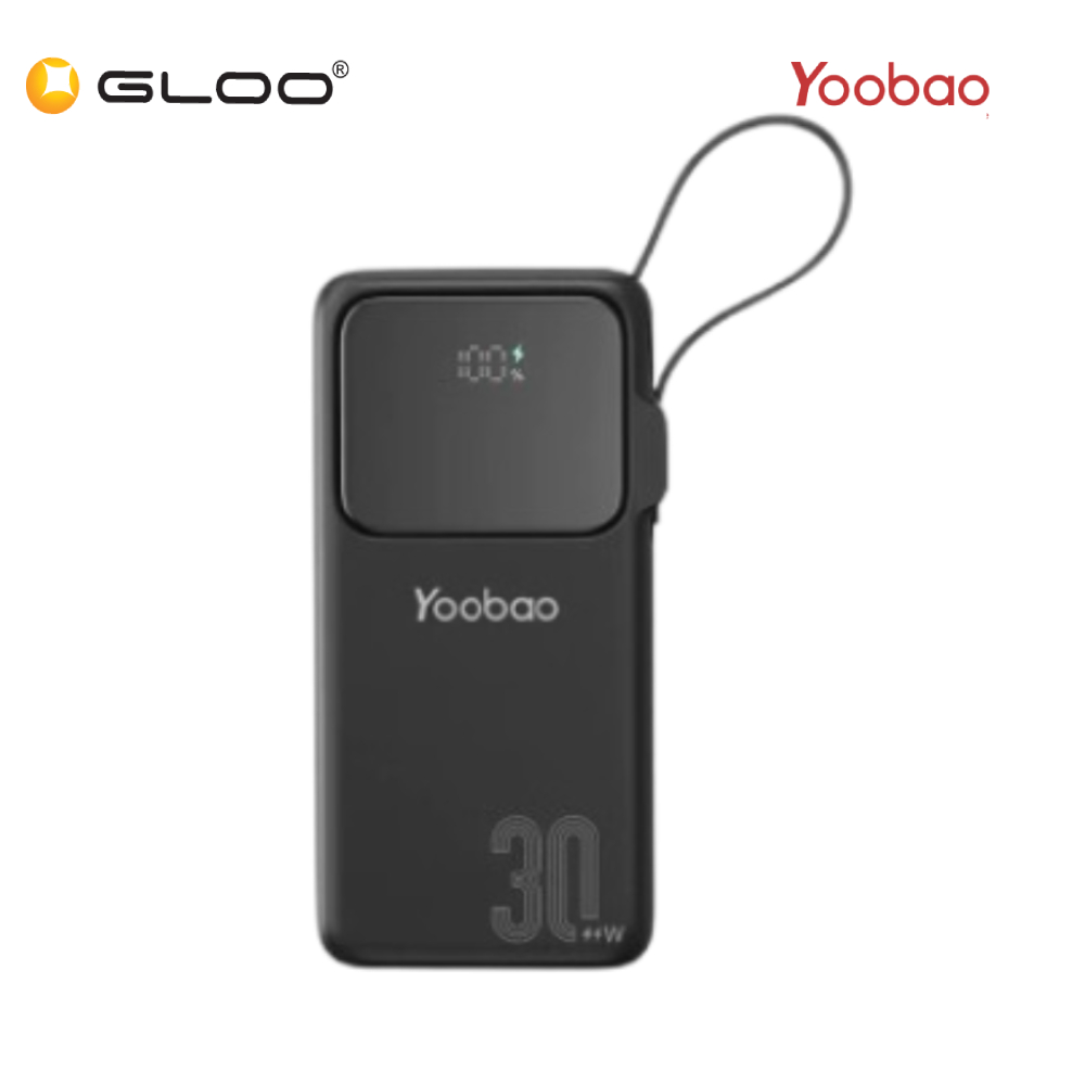 Yoobao Q22 Pro 30W PD Fast Charge 20000mAh Powerbank - Black 6937135029016