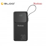 Yoobao Q22 Pro 30W PD Fast Charge 20000mAh Powerbank - Black 6937135029016
