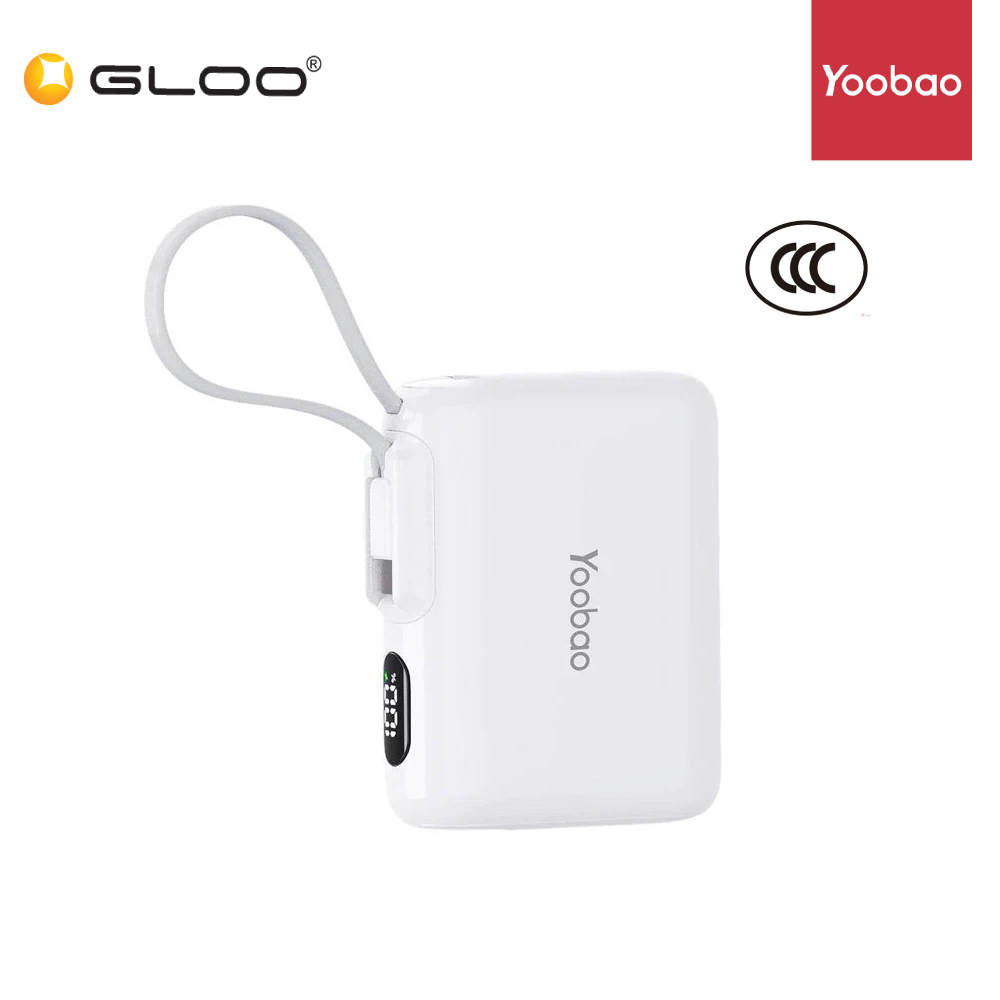 (3C Certifited) Yoobao LD10 10000Mah PD20W Fast Charge Powerbank WH - 6937135030128