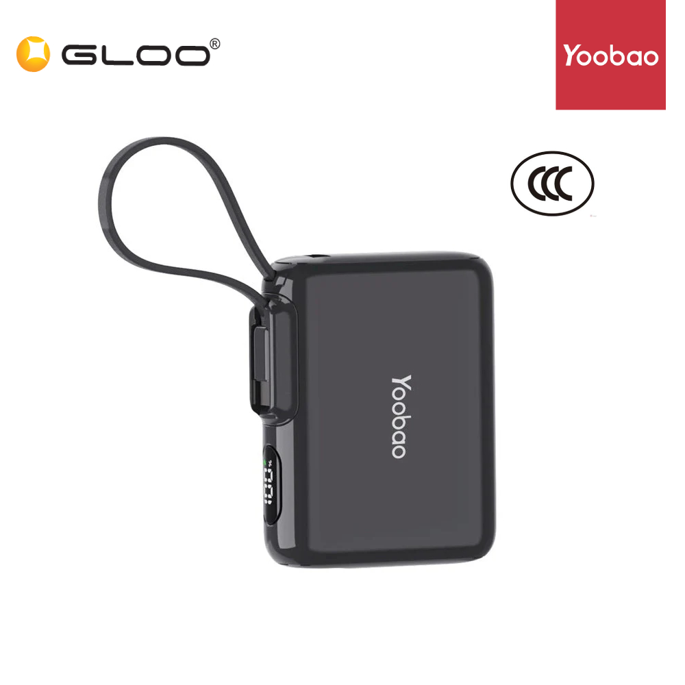 (3C Certifited) Yoobao LD10 10000Mah PD20W Fast Charge Powerbank BK - 6937135030135