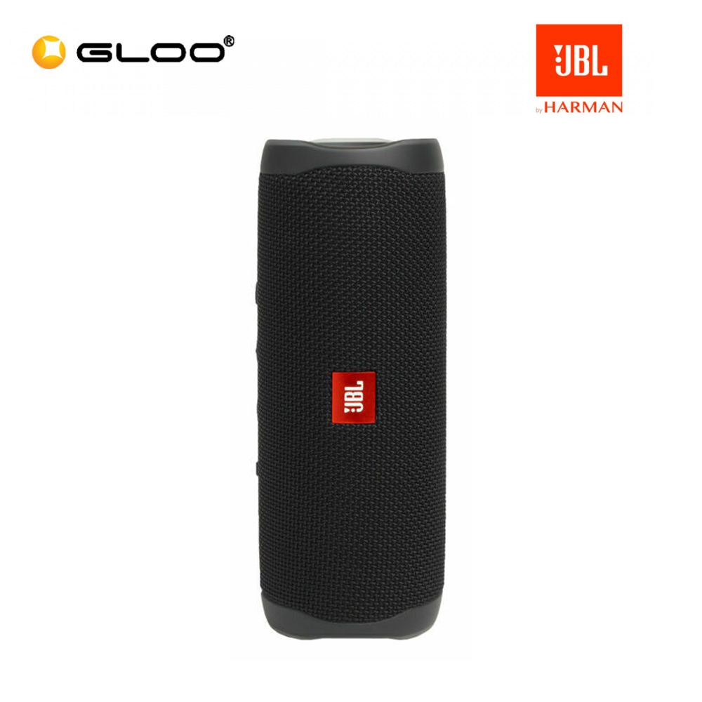 JBL Flip 5 Portable Waterproof Speaker - Black Matte 050036359160