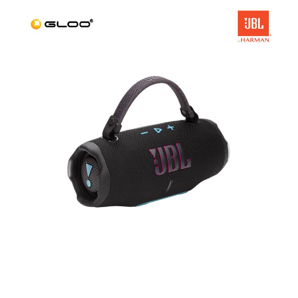 JBL Charge 6 Portable Waterproof Speaker with AI Sound Boost-Funky Black 050036407618