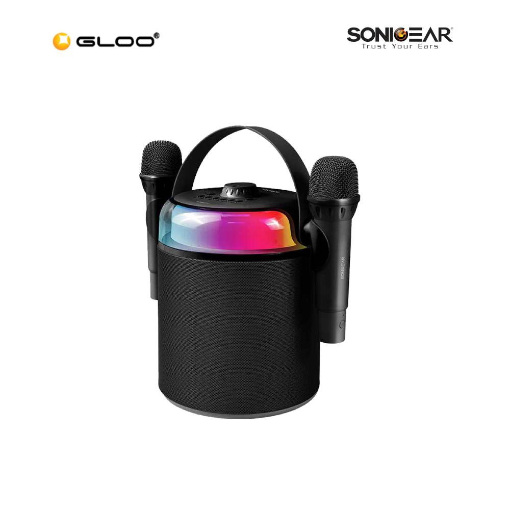 SonicGear IOX K800 Dual Mic Portable Karaoke Bluetooth 5.3 Speaker Echo Adjustable Black SG-IOX-K800 8886411931568