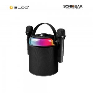 SonicGear IOX K800 Dual Mic Portable Karaoke Bluetooth 5.3 Speaker Echo Adjustable Black SG-IOX-K800 8886411931568