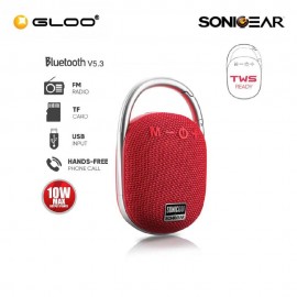 SonicGear SONICGO! Clipz - Red 8886411910297