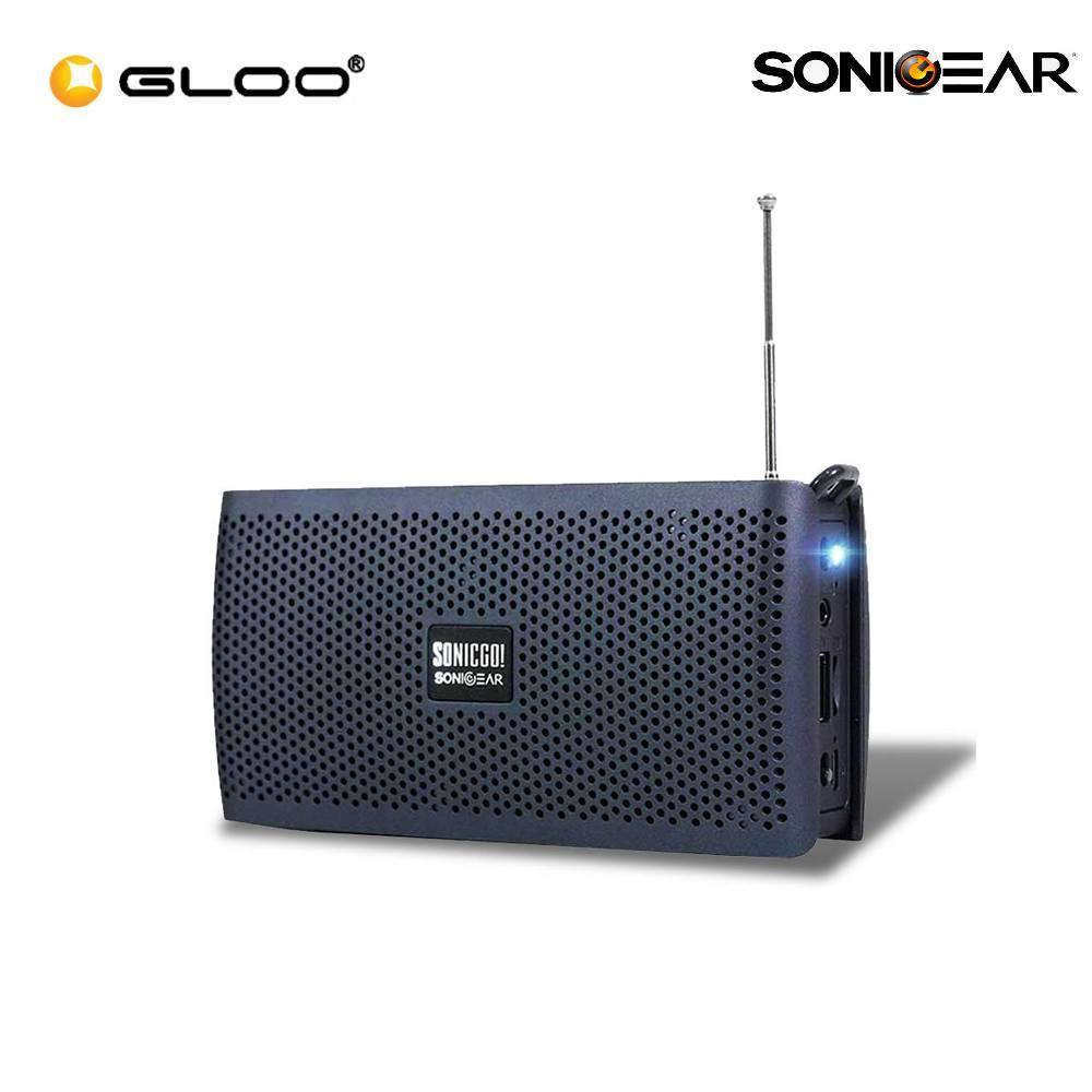 SonicGear SONICGO! RDO 30X Bluetooth Portable Speaker with Handsfree - Black 8886411933166