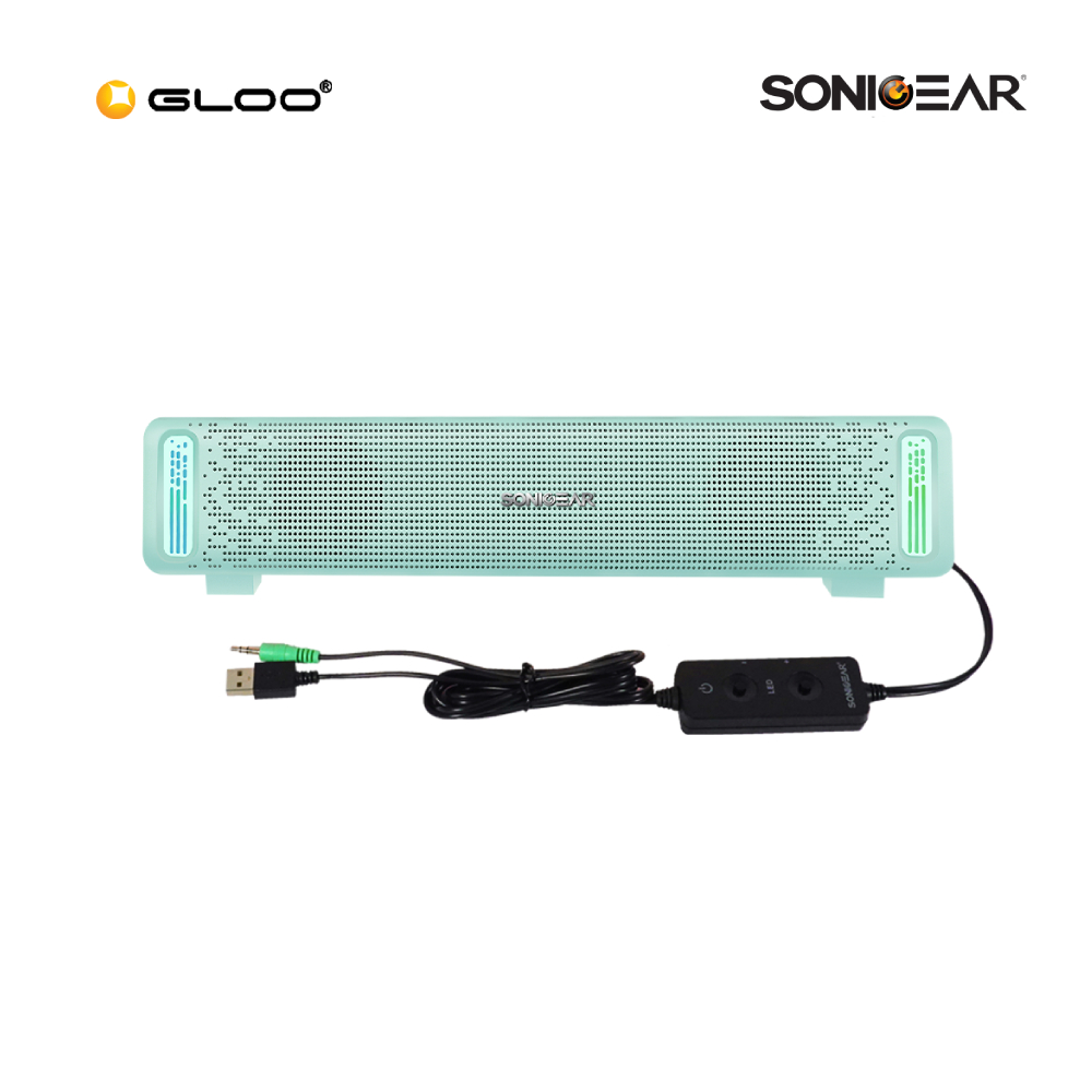 SonicGear U200 Powerful Wired Sound Bar Speaker – Mint (8886411908645)