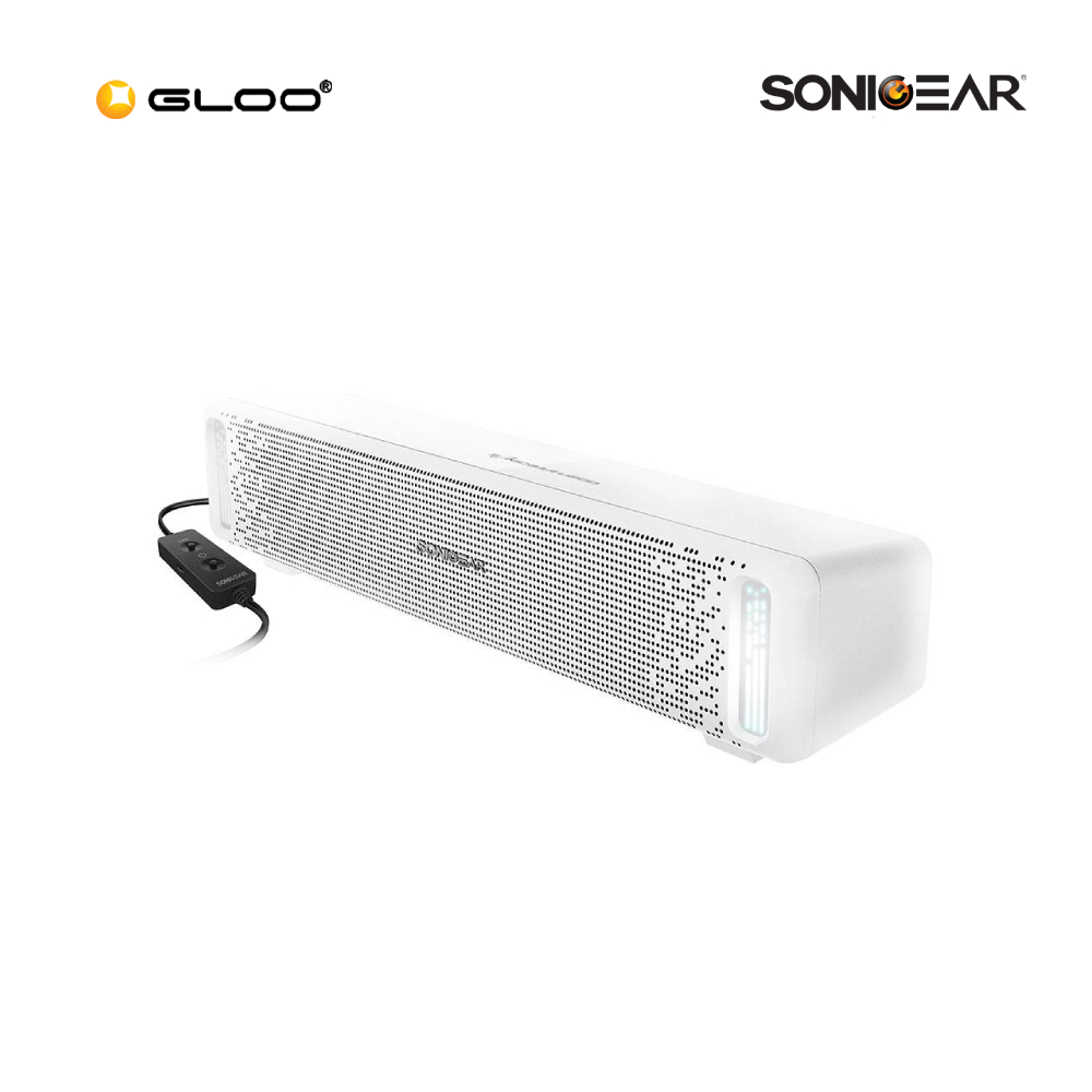 SonicGear U200 Powerful Wired Sound Bar Speaker – White (8886411909352)